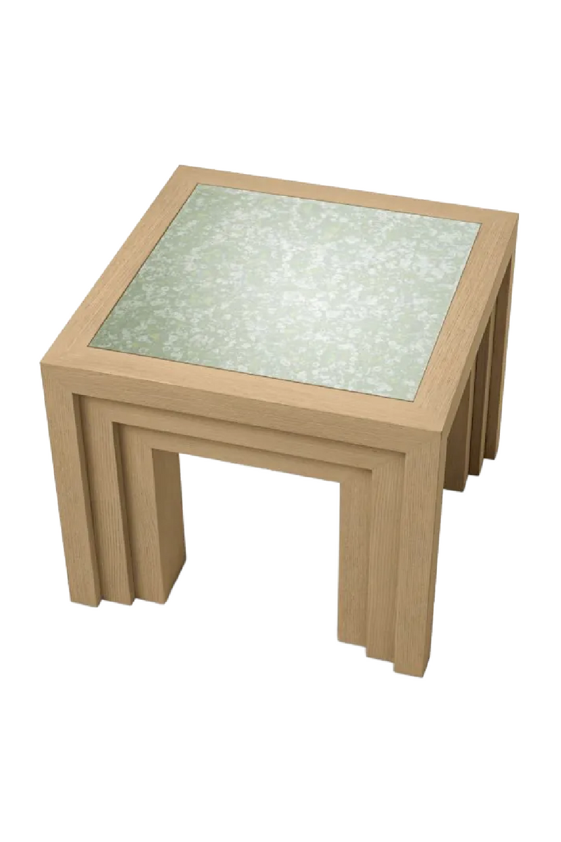 Table d’Appoint Carrée en Miroir Ancien | Met x Eichholtz Metropolitan | OROA.fr