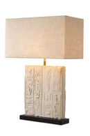 Lampe de Table Sculptee en Relief | Met x Eichholtz Hathor | OROA.fr