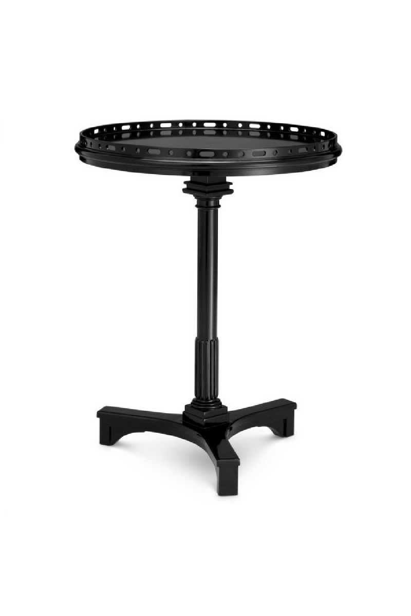 Table d’Appoint à Base en Colonne Noire | Eichholtz Roentgen | OROA.fr