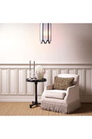 Table d’Appoint à Base en Colonne Noire | Eichholtz Roentgen | OROA.fr