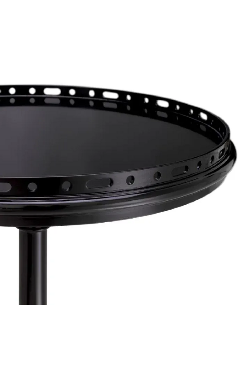 Table d’Appoint à Base en Colonne Noire | Eichholtz Roentgen | OROA.fr