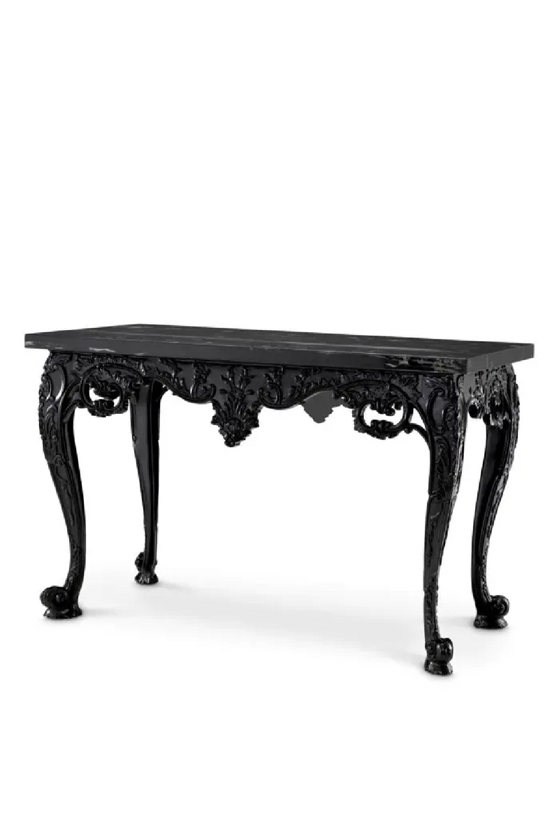 Console Noire Sculpée | Eichholtz Cadwalader | OROA.fr