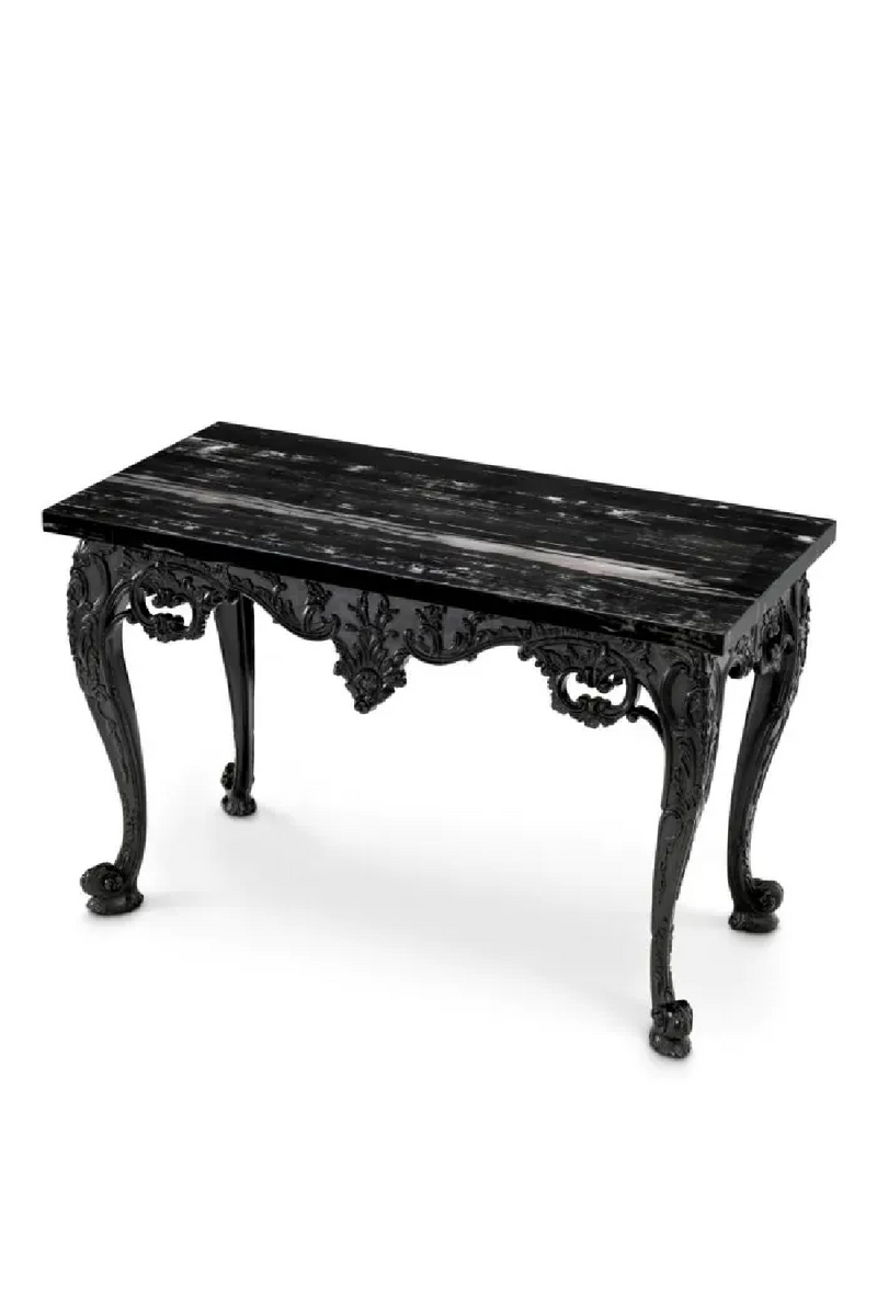 Console Noire Sculpée | Eichholtz Cadwalader | OROA.fr