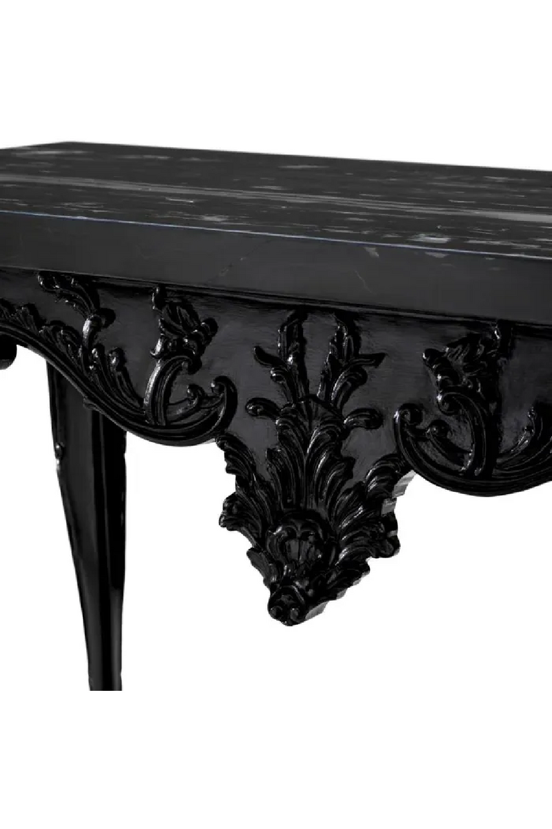 Console Noire Sculpée | Eichholtz Cadwalader | OROA.fr