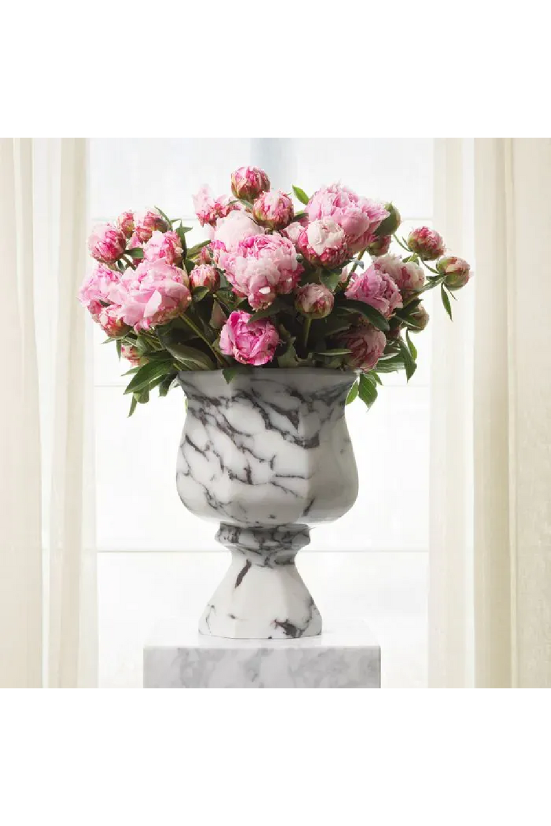 Vase en Marbre Blanc | Eichholtz Bennington | OROA.fr
