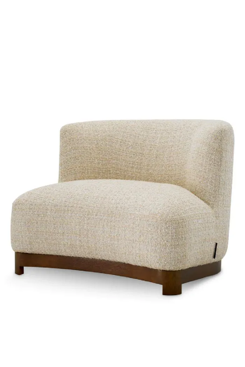 Fauteuil de Salon en Chenille Beige | Eichholtz Stelvio | OROA.fr
