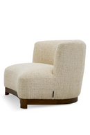 Fauteuil de Salon en Chenille Beige | Eichholtz Stelvio | OROA.fr