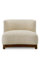 Fauteuil de Salon en Chenille Beige | Eichholtz Stelvio | OROA.fr