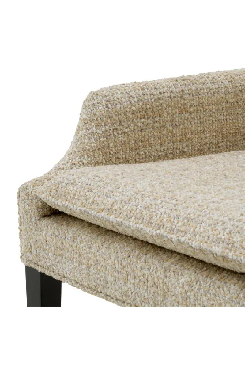 Fauteuil de Salle à Manger en Chenille Beige | Eichholtz Clayton | OROA.fr