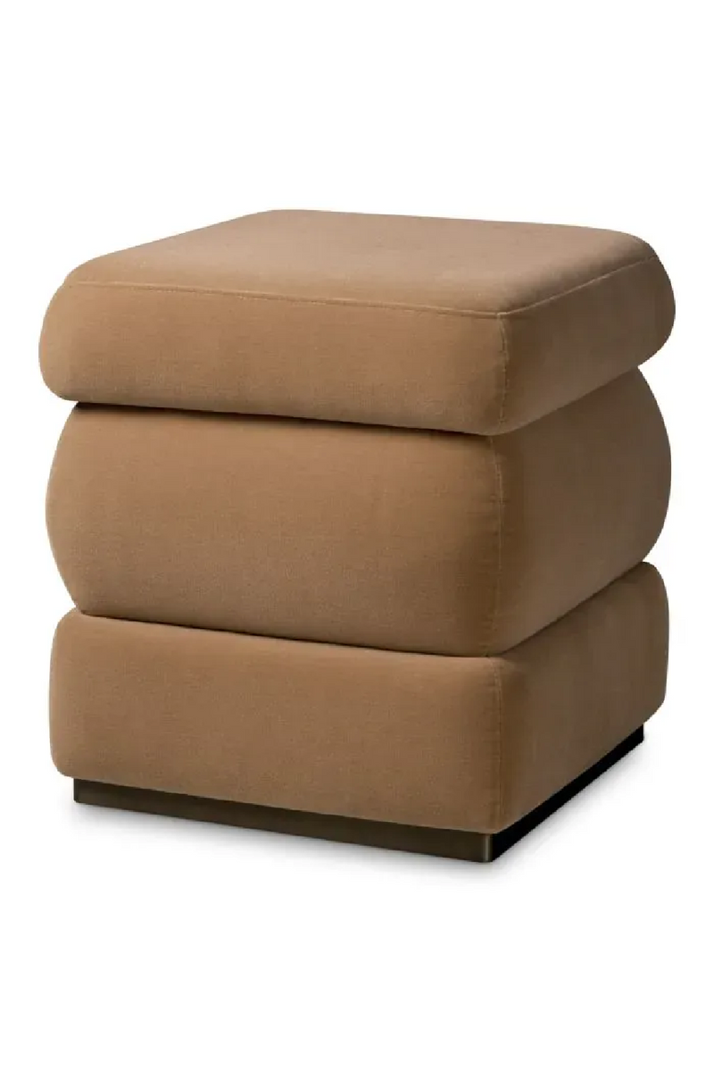 Tabouret Superposé en Laine Brune | Eichholtz Fifth | OROA.fr