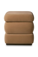 Tabouret Superposé en Laine Brune | Eichholtz Fifth | OROA.fr