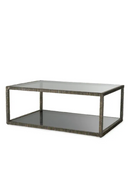 Table Basse en Verre a Cadre en Bronze | Eichholtz Bethesda | OROA.fr