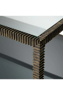 Table Basse en Verre a Cadre en Bronze | Eichholtz Bethesda | OROA.fr