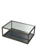 Table d Appoint en Verre a Cadre en Bronze | Eichholtz Bethesda | OROA.fr