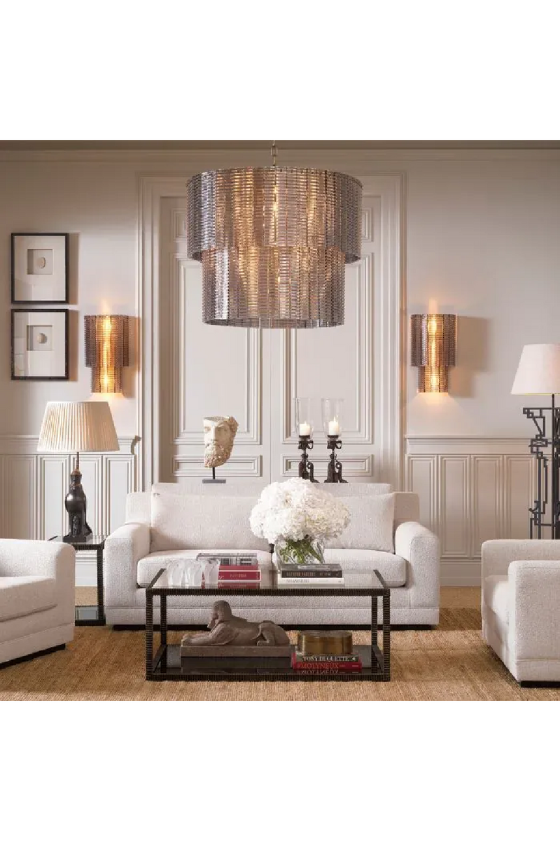 Table d Appoint en Verre a Cadre en Bronze | Eichholtz Bethesda | OROA.fr