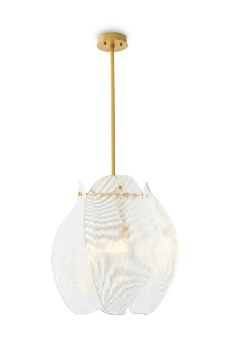 Chandelier en verre fume | Met x Eichholtz Hibis | OROA.fr