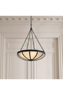 Chandelier en verre a cadre en bronze | Met x Eichholtz Jenkin | OROA.fr