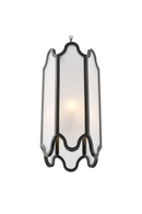 Suspension en Verre a Cadre Bronze | Eichholtz Rockefeller | OROA.fr