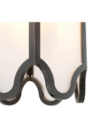 Suspension en Verre a Cadre Bronze | Eichholtz Rockefeller | OROA.fr