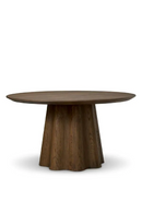 Table de Salle à Manger Colonne en Chêne Foncé | Eichholtz Papyrus