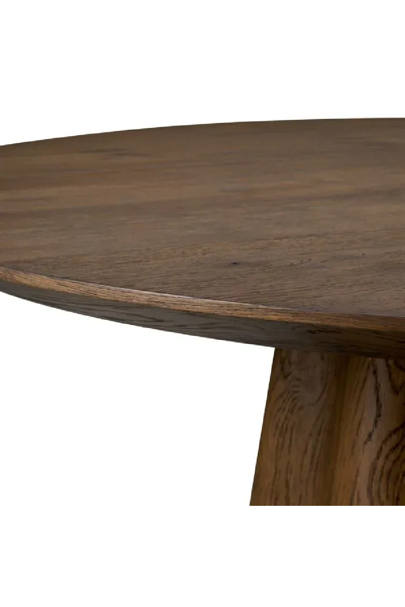 Table de Salle à Manger Colonne en Chêne Foncé | Eichholtz Papyrus