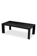 Table de Salle a Manger Noire a Veinage Ouvert | Eichholtz Metropolitan | OROA.fr