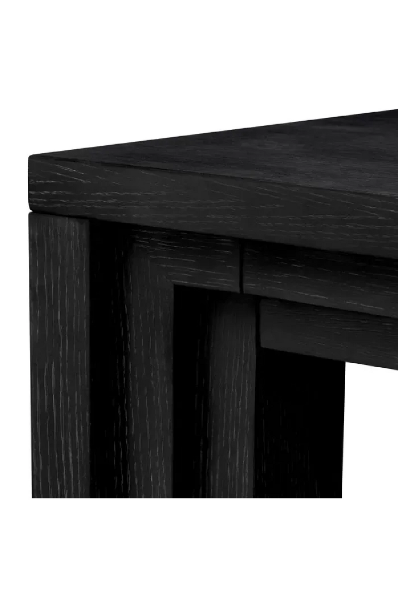 Table de Salle a Manger Noire a Veinage Ouvert | Eichholtz Metropolitan | OROA.fr