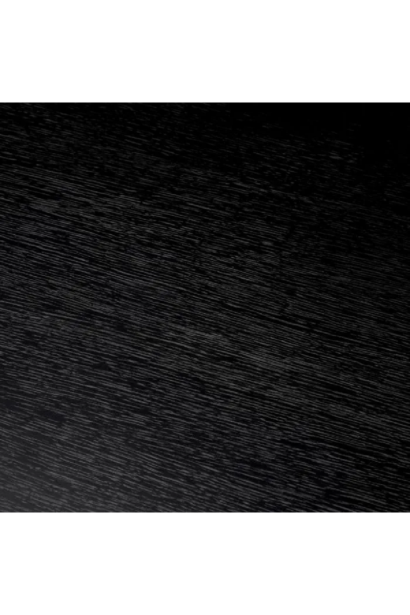 Table de Salle a Manger Noire a Veinage Ouvert | Eichholtz Metropolitan | OROA.fr