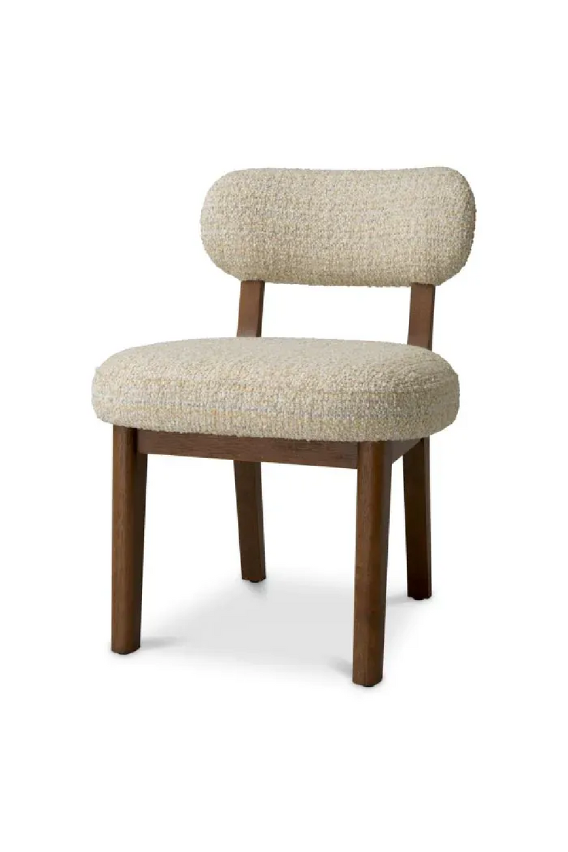 Chaise de Salle à Manger en Chenille avec Cadre en Bois | Eichholtz Duveen | OROA.fr