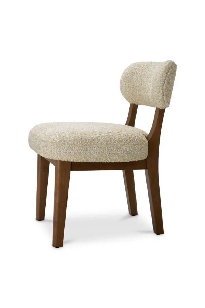 Chaise de Salle à Manger en Chenille avec Cadre en Bois | Eichholtz Duveen | OROA.fr