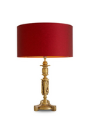 Lampe De Table A Abat-Jour En Soie Rouge | Eichholtz Francis | OROA.fr