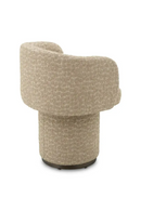 Chaise de Salle à Manger Pivotante en Jacquard Beige | Eichholtz Marly | OROA.fr