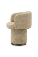 Chaise de Salle à Manger Pivotante en Jacquard Beige | Eichholtz Marly | OROA.fr