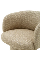 Chaise de Salle à Manger Pivotante en Jacquard Beige | Eichholtz Marly | OROA.fr