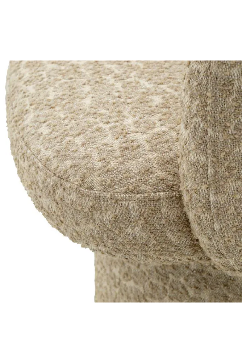 Chaise de Salle à Manger Pivotante en Jacquard Beige | Eichholtz Marly | OROA.fr