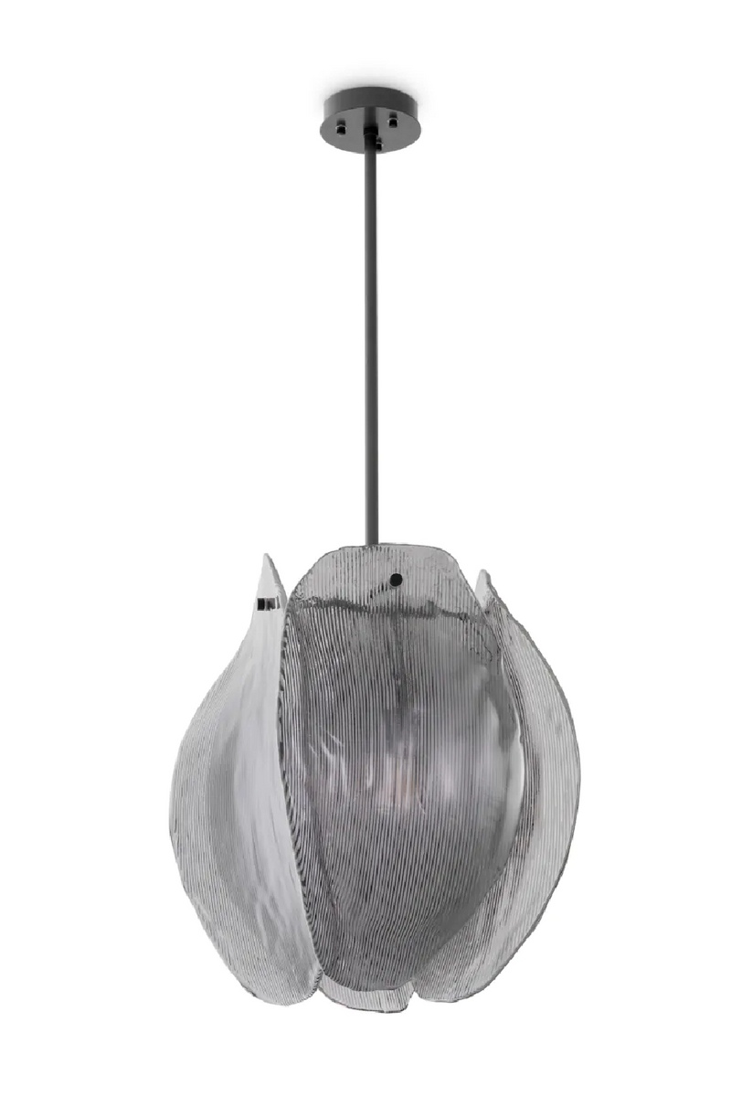 Chandelier en verre fume | Met x Eichholtz Hibis | OROA.fr
