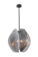 Chandelier en verre fume | Met x Eichholtz Hibis | OROA.fr
