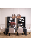 Chandelier en verre fume | Met x Eichholtz Hibis | OROA.fr