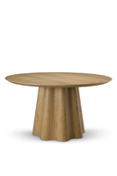 Table de Salle à Manger Colonne en Chêne Chaud | Eichholtz Papyrus | OROA.fr