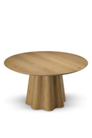 Table de Salle à Manger Colonne en Chêne Chaud | Eichholtz Papyrus | OROA.fr