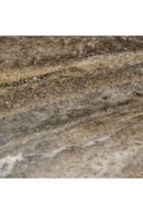 Table Basse Ronde en Travertin Argenté | Eichholtz Florence