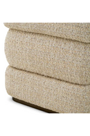 Tabouret Superposé en Chenille Beige | Eichholtz Fifth | OROA.fr