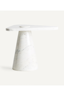Table d'appoint triangulaire en marbre | Vical Home Herford | OROA.fr