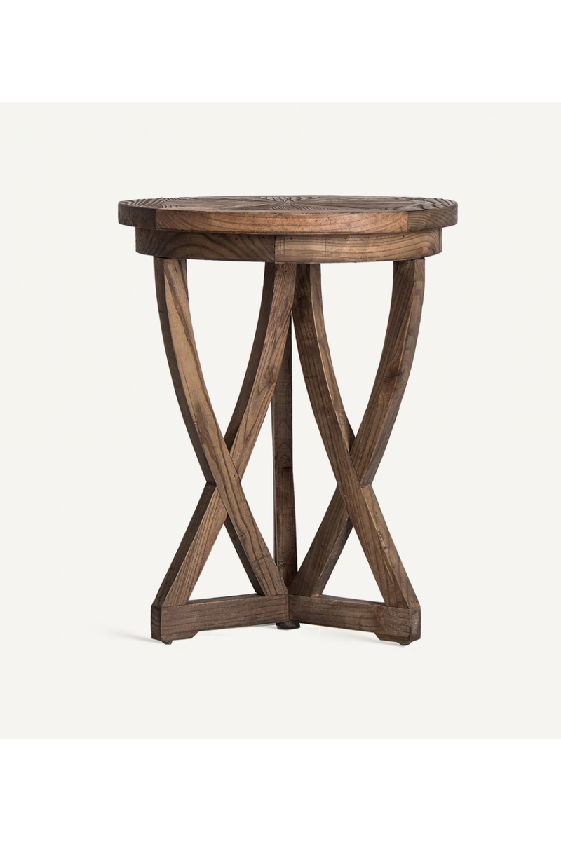 Table d'appoint en pin à base croisée | Vical Home Chirlwe | OROA.fr