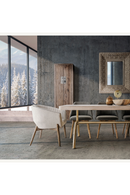 Fauteuil baril clouté blanc | Vical Home Neive | OROA.fr