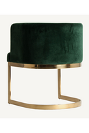 Chaise d'appoint en velours vert en porte-à-faux | Vical Home Betliar | OROA.fr