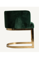 Chaise d'appoint en velours vert en porte-à-faux | Vical Home Betliar | OROA.fr