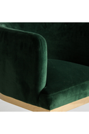 Chaise d'appoint en velours vert en porte-à-faux | Vical Home Betliar | OROA.fr