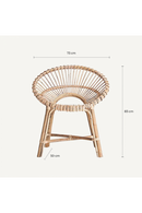 Fauteuil rond en rotin | Vical Home Chilaw | OROA.fr