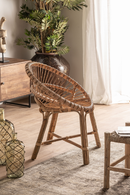 Fauteuil rond en rotin | Vical Home Chilaw | OROA.fr
